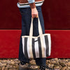 Mini Shopper Bag - Ecru/Black