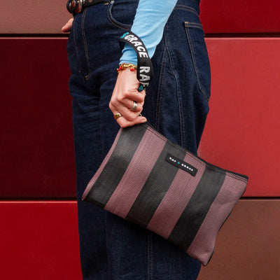 Small Pouch - Fig Brown/Black