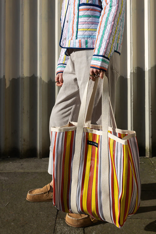 Large Shopper Bag - Red & Yellow