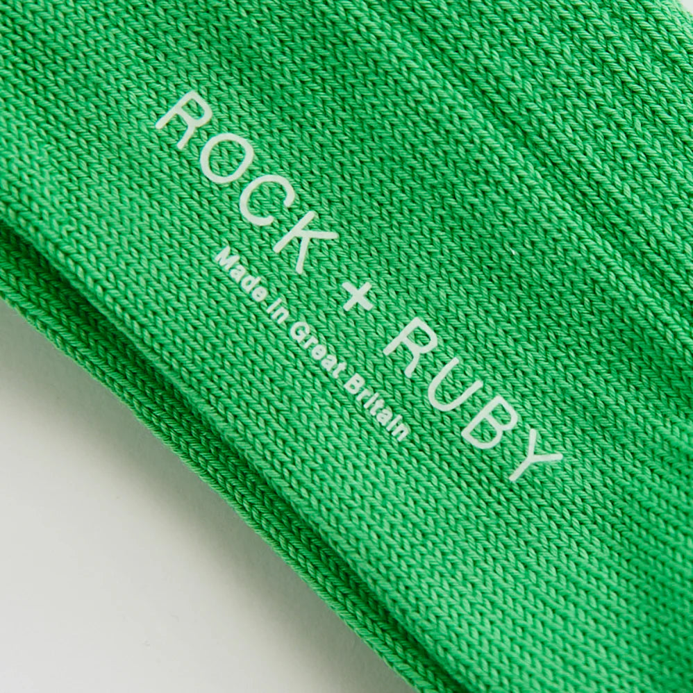 Agnes Organic Cotton Socks - Pea Green