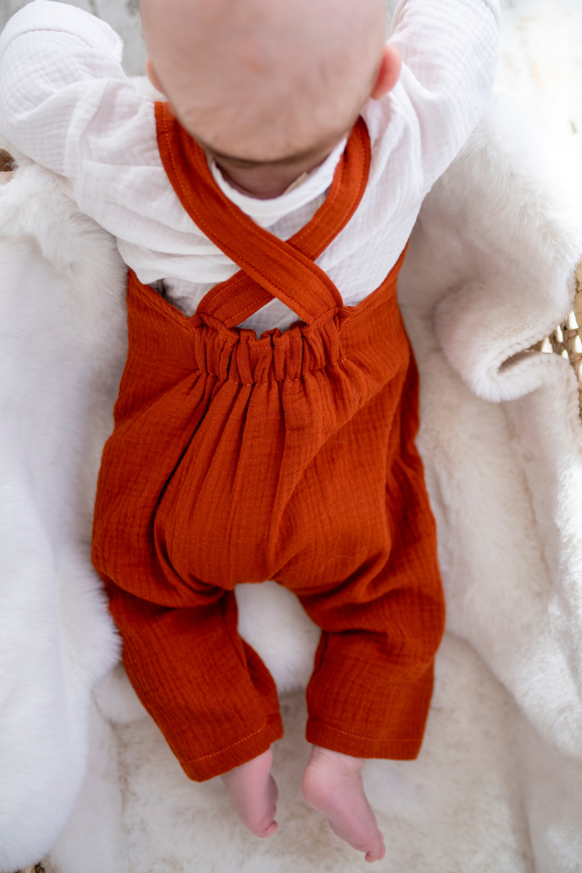 Frankie Dungarees - Rust