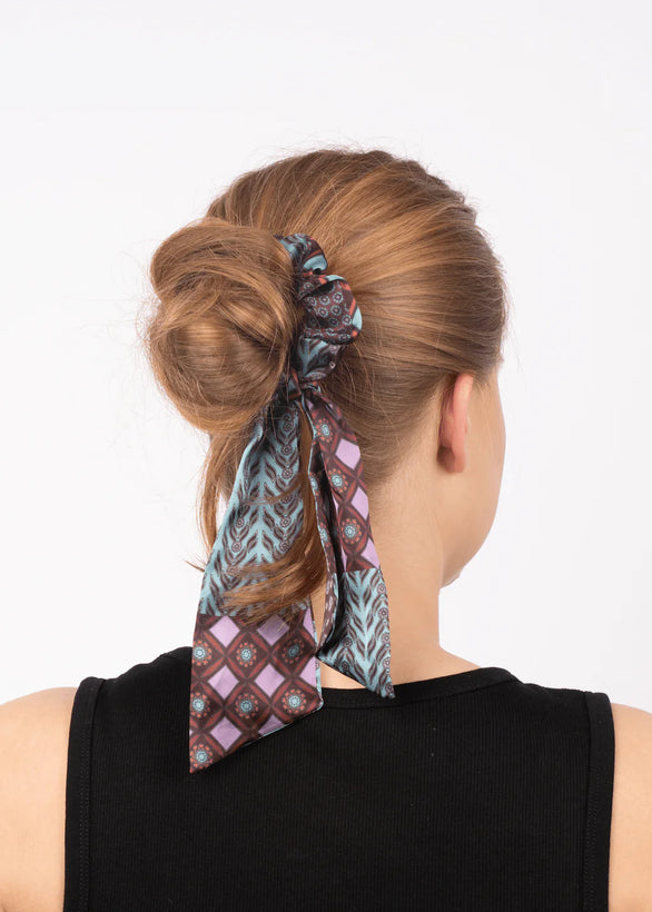 Angela Multi Scrunchie - Turquoise