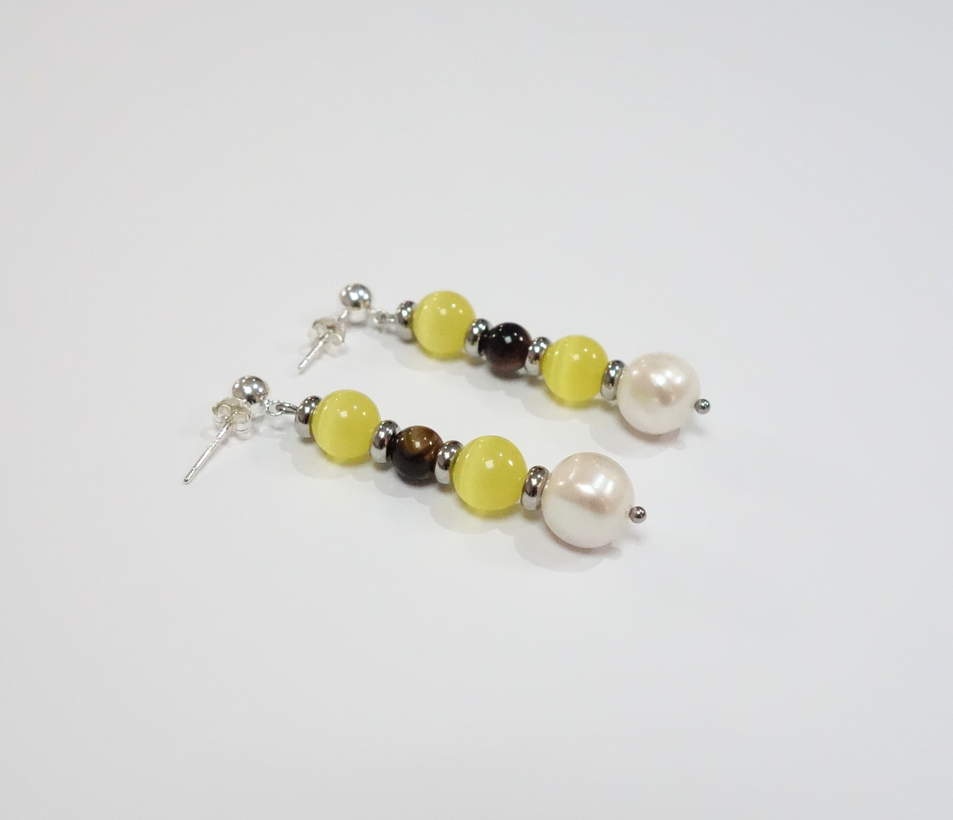 Cosmos Earrings - Citrine