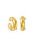 Dune Studded Hoops - Gold Plating