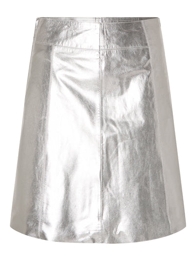 New Ibi A Line Mini Skirt - Metallic
