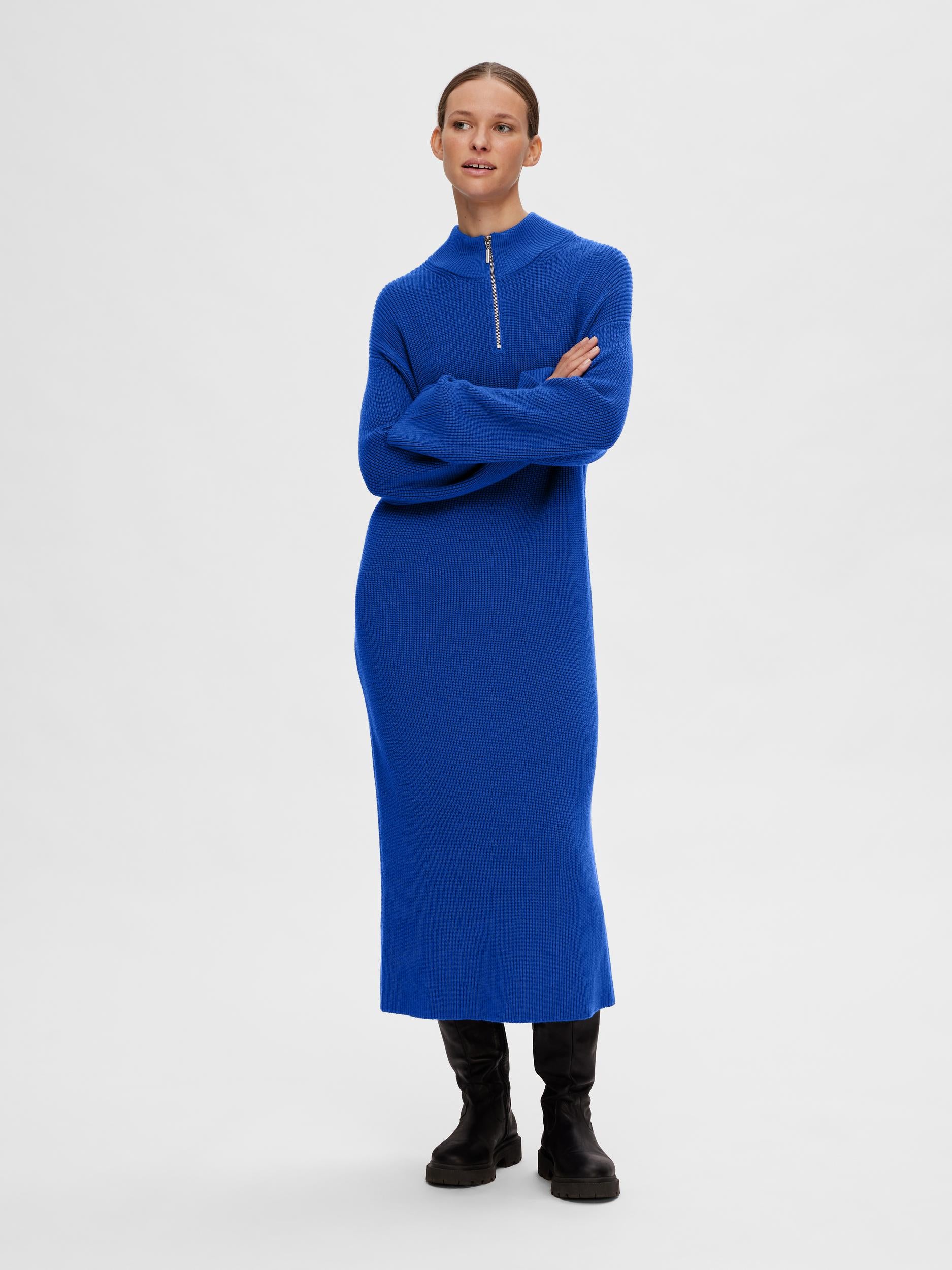 Kamma Half Zip Knit Dress - Surf The Web