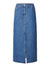 Bella HW Maxi Denim Skirt - Medium Blue Denim