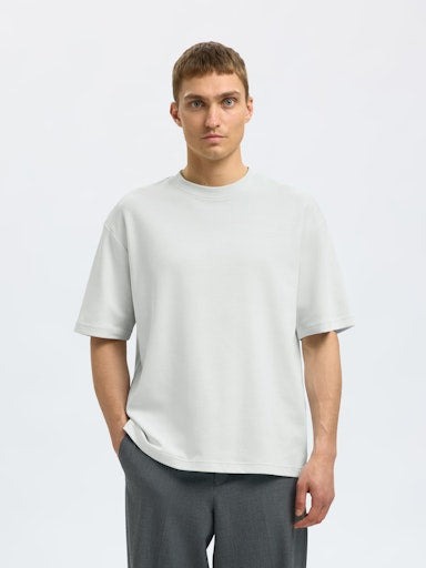 Oscar Loose O Neck Tee - Ice Melt