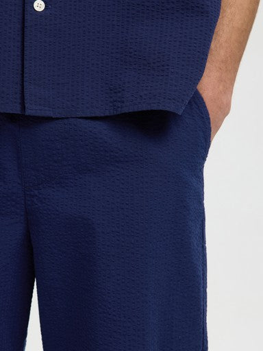 Reg Stuart Seersucker Shorts - Ocean Cavern