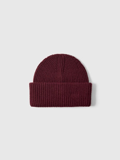 Mary Knit Wool Beanie - Fig