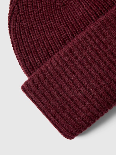Mary Knit Wool Beanie - Fig
