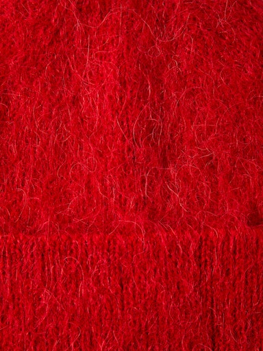 Fiona Alpaca Blend Beanie -  Equestrian Red
