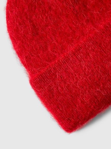 Fiona Alpaca Blend Beanie -  Equestrian Red