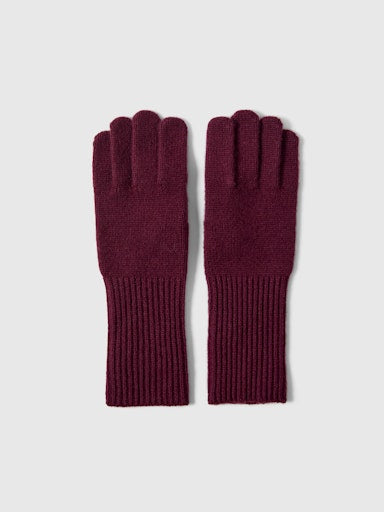 Cille Cashmere Blend Gloves - Fig