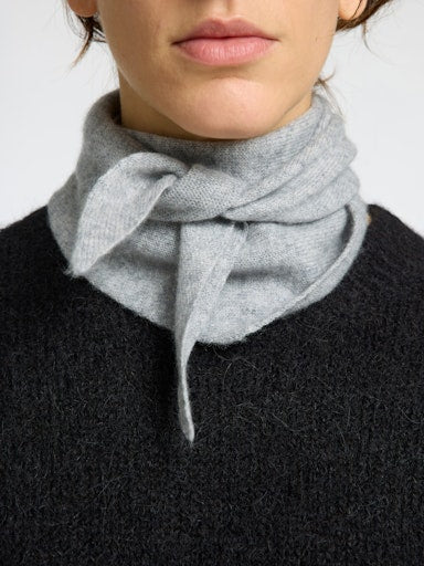 Maria Narrow Cashmere Scarf - Fungi Melange