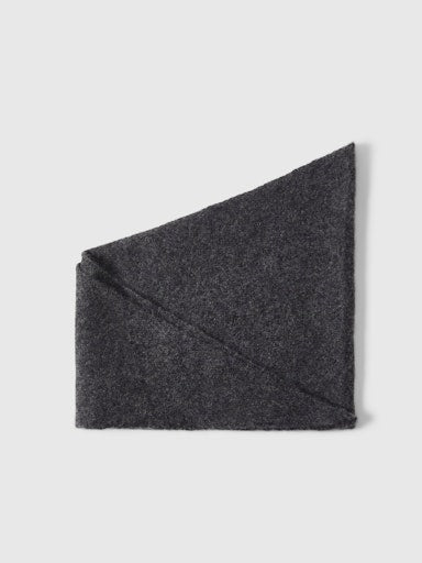 Maria Narrow Cashmere Scarf - Dark Grey Melange