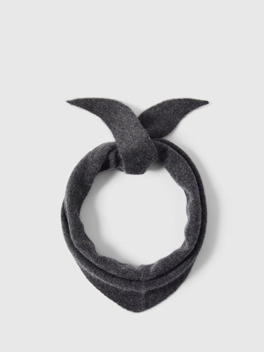 Maria Narrow Cashmere Scarf - Dark Grey Melange