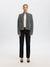 Sia Ras LS Knit Zipper Cardigan - Medium Grey