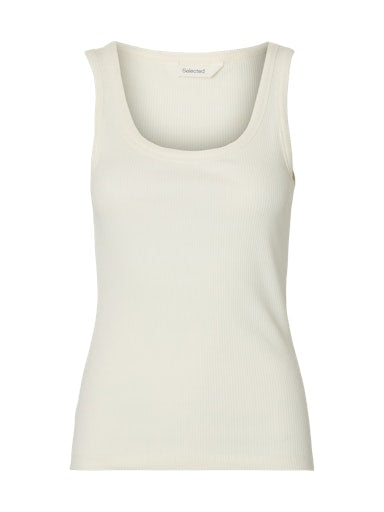 Anna U-Neck Tank - Snow White