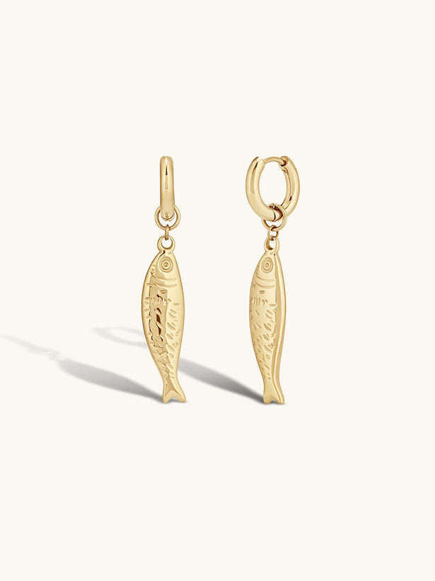 Selkie Fish Hoops - Gold Plating