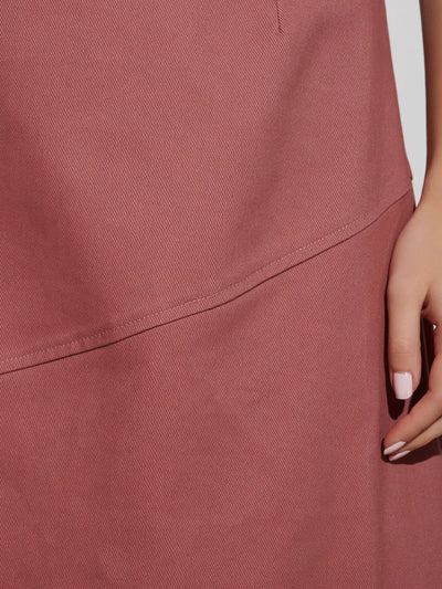 Stephanie Midi Skirt - Pink Clay