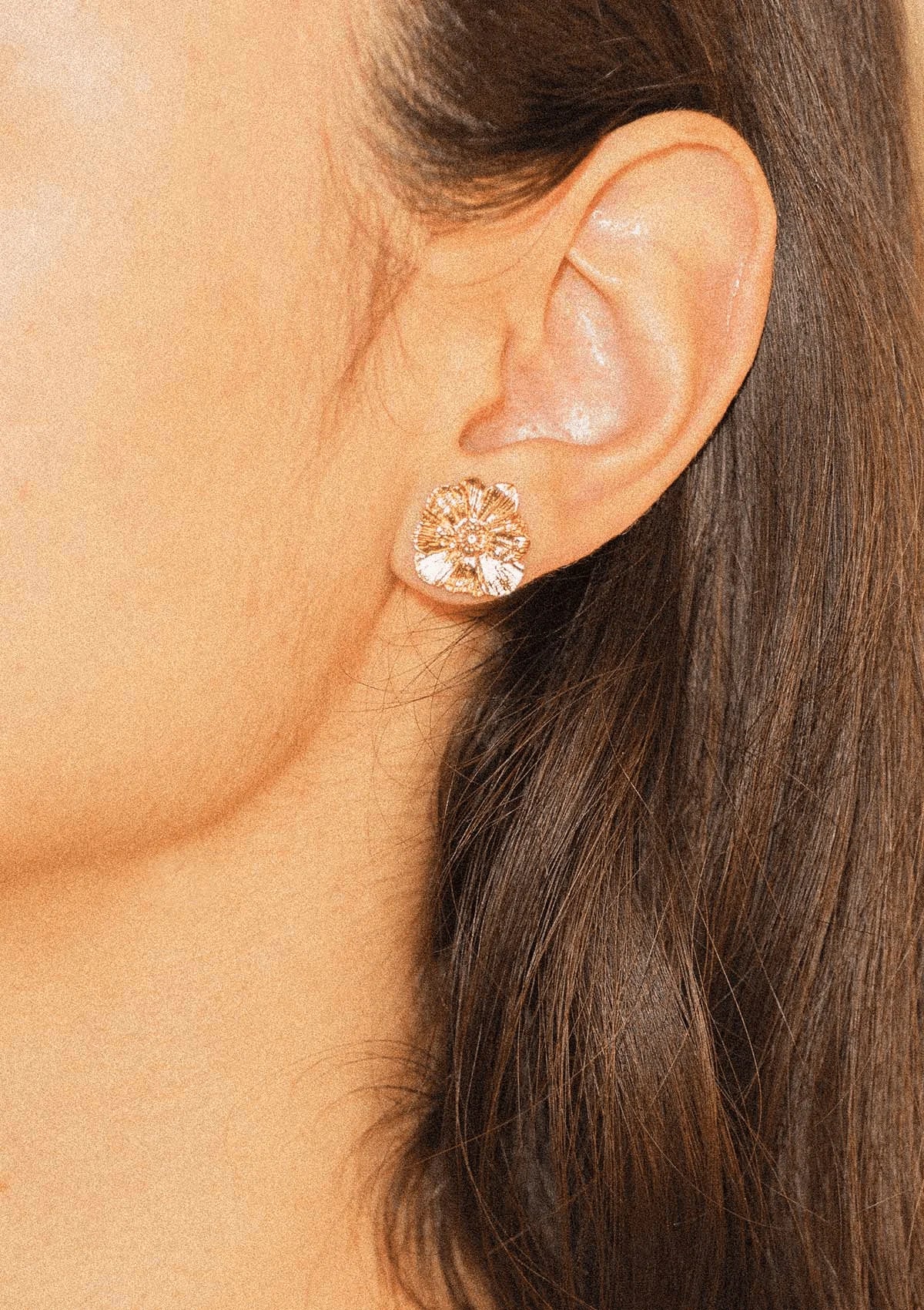 Wildflower Speckle Gilded Earrings - Gold
