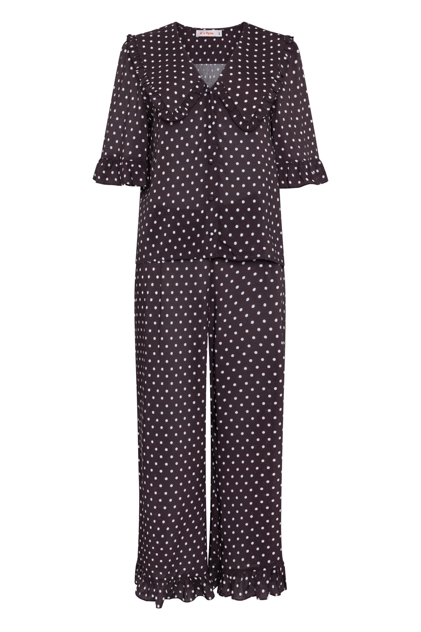 Selene Polka Dot Set - Brown