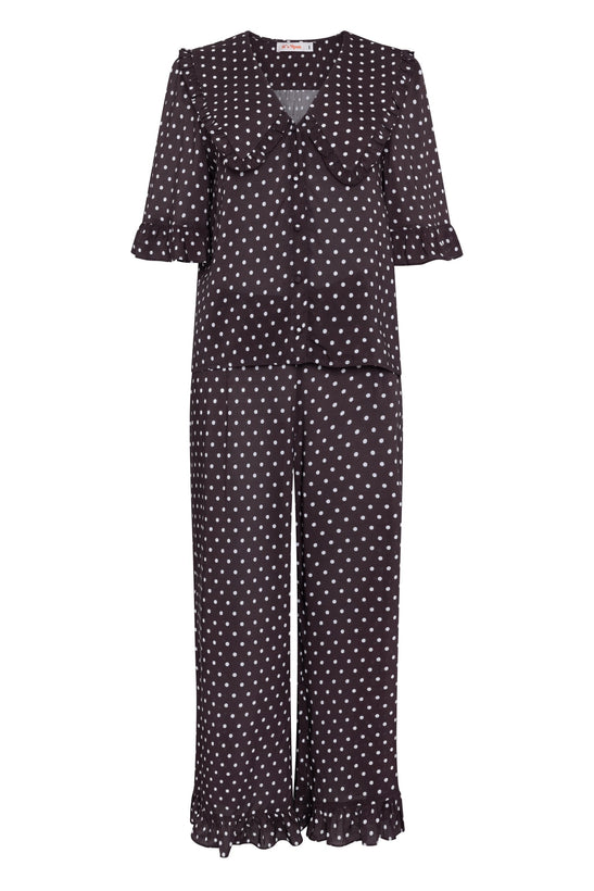 Selene Polka Dot Set - Brown