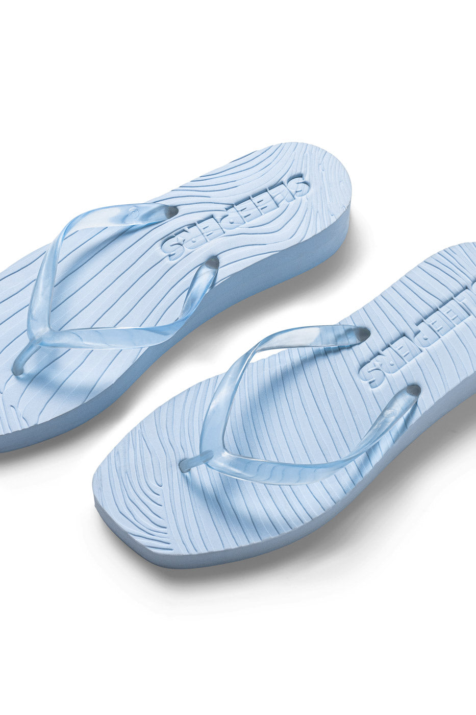 Tapered Platform Flip Flop - Angel Blue Transparent
