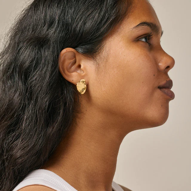 Maia Large Studs - Gold