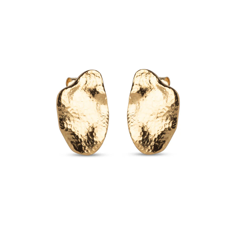 Maia Large Studs - Gold