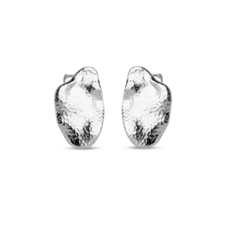 Maia Large Studs - Silver