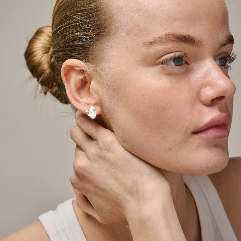 Maia Small Studs - Silver