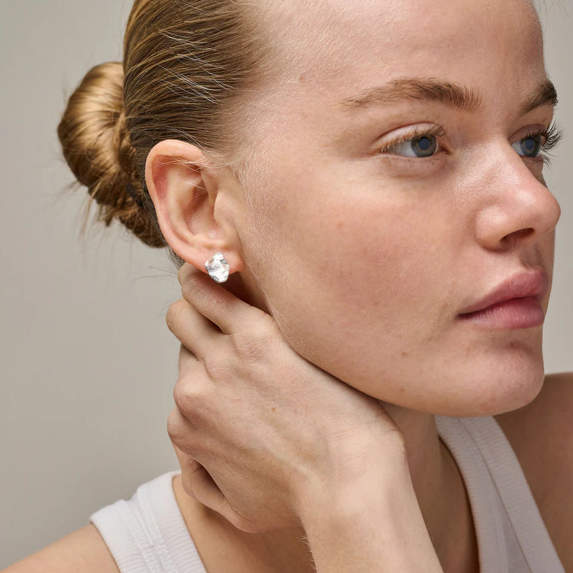 Maia Small Studs - Silver