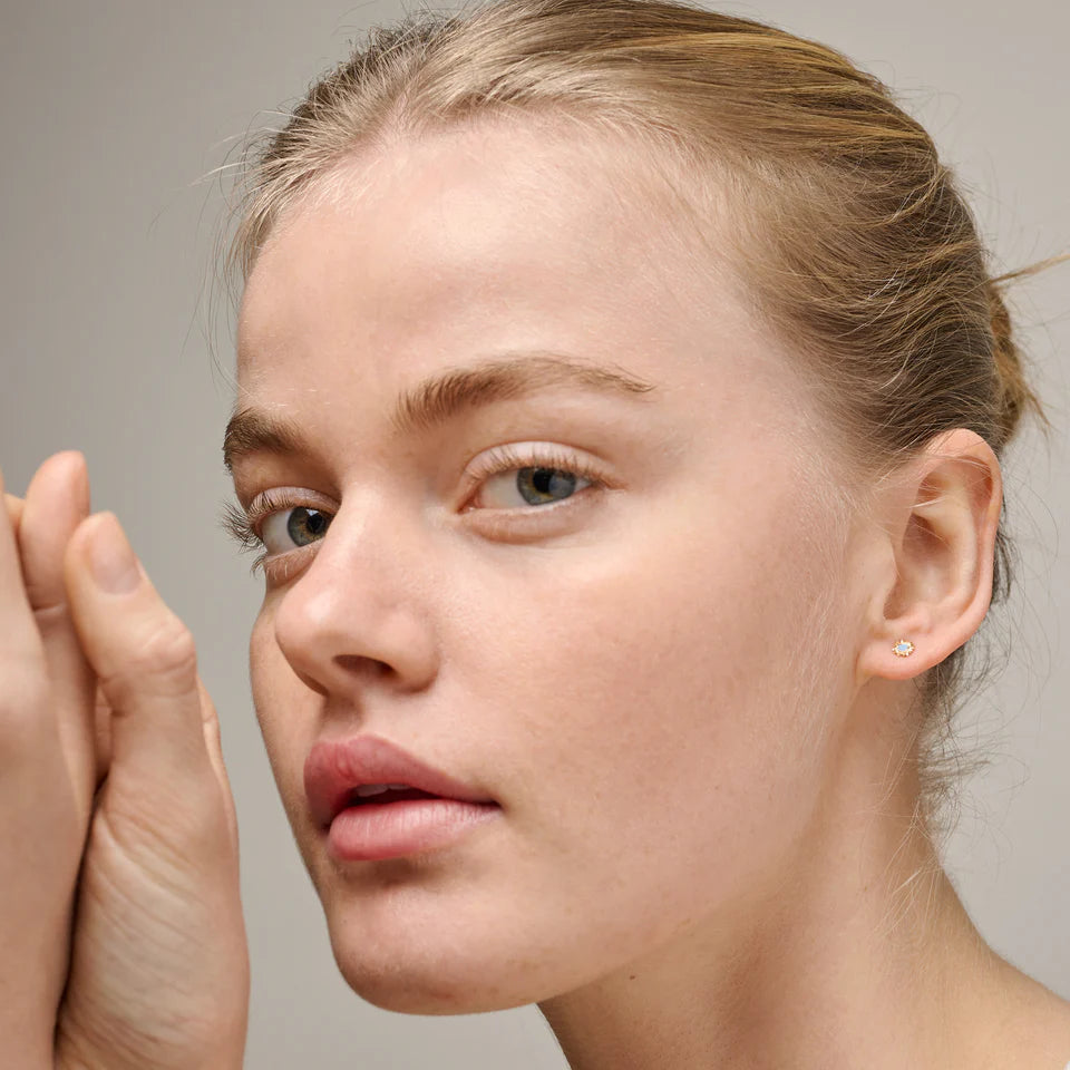 Mini Sunshine Studs - Steel Blue