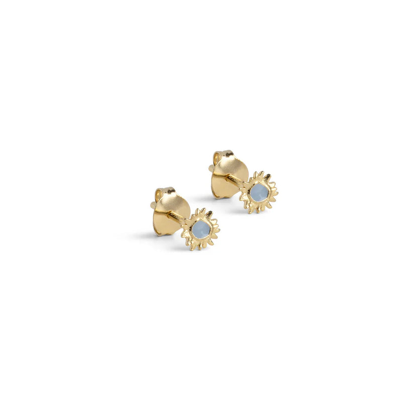 Mini Sunshine Studs - Steel Blue