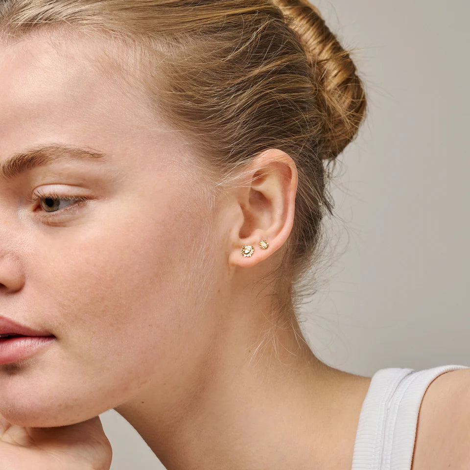 Small Sunshine Hoops - Gold