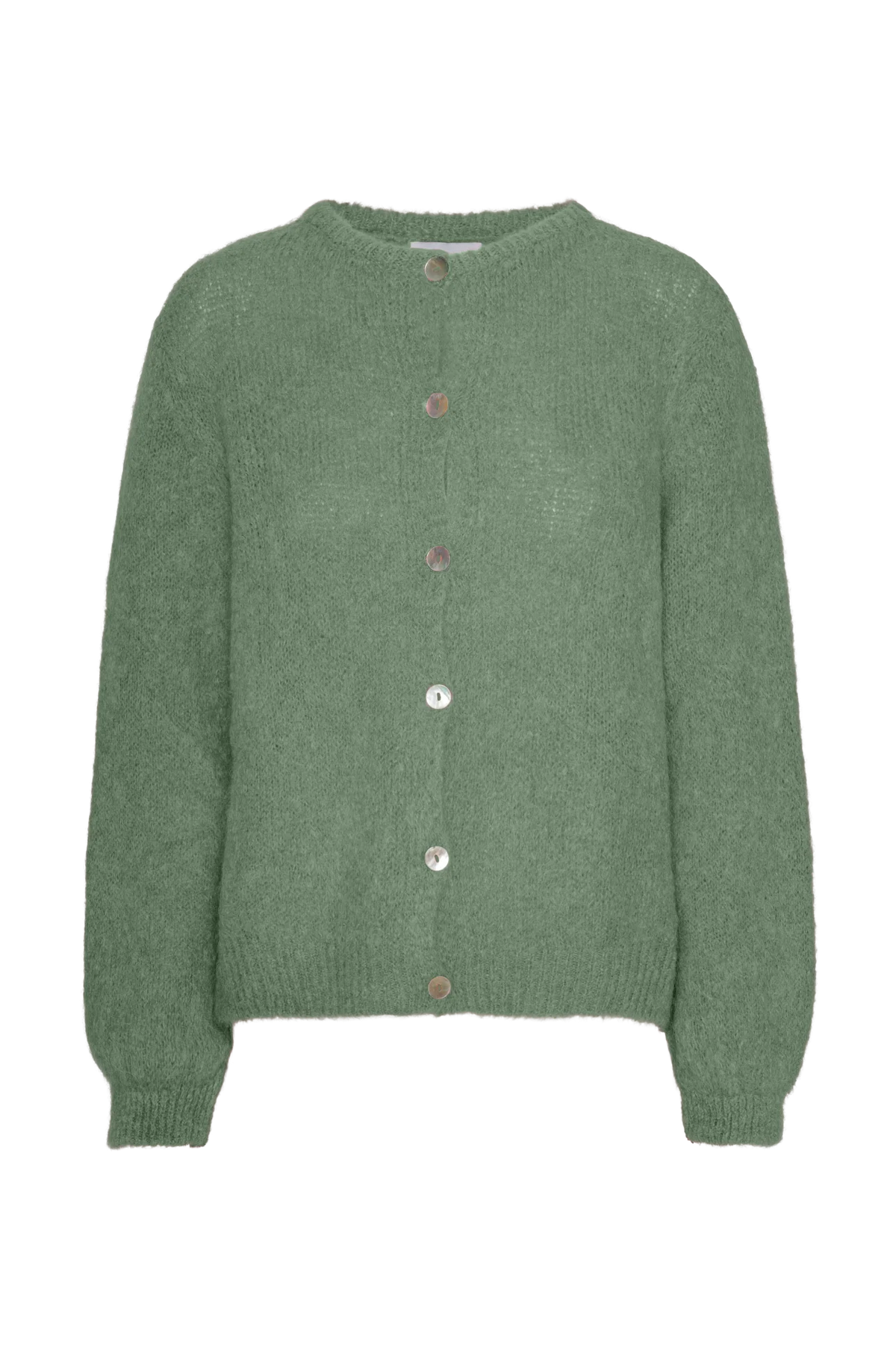 Susan Alpaca Cardigan - Dusty Green