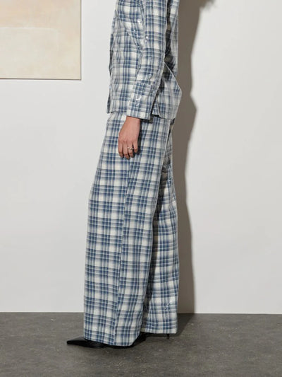 Maya Sequin Trousers - Cloud Blue