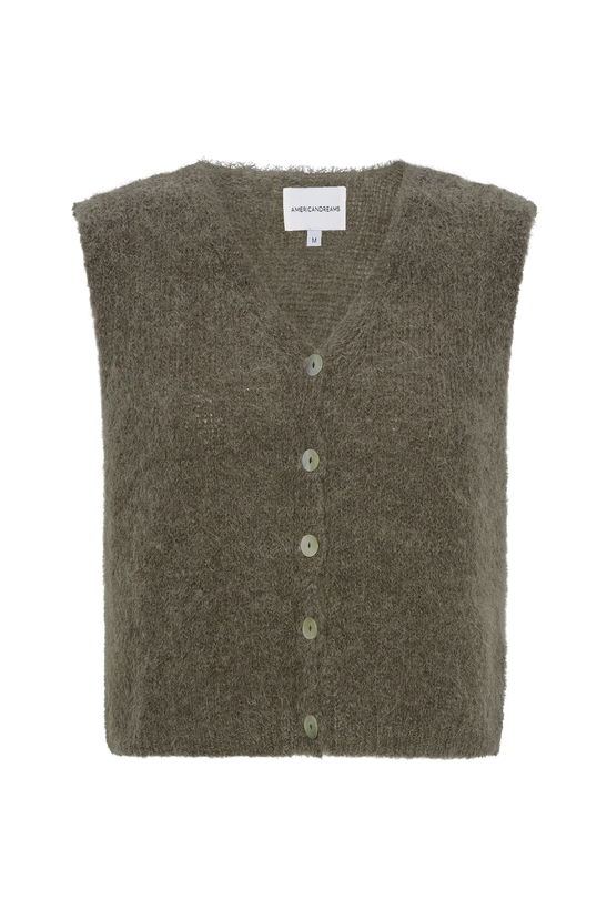 Telma Vest - Dark Taupe