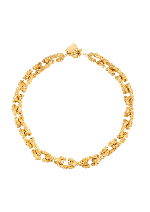 Chain Of Riddle Gilded Necklace - Gold