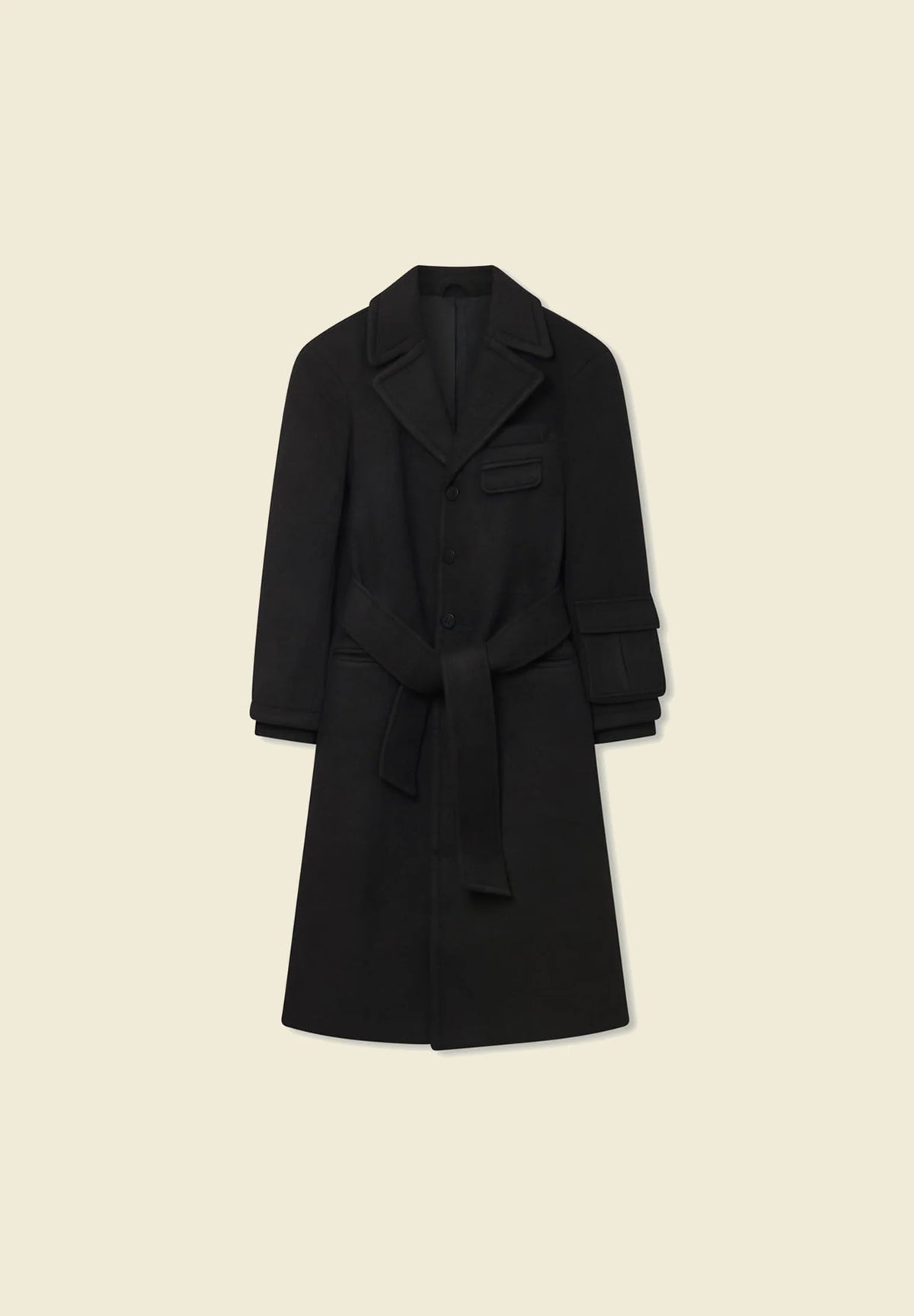 Accent Overcoat - Noir