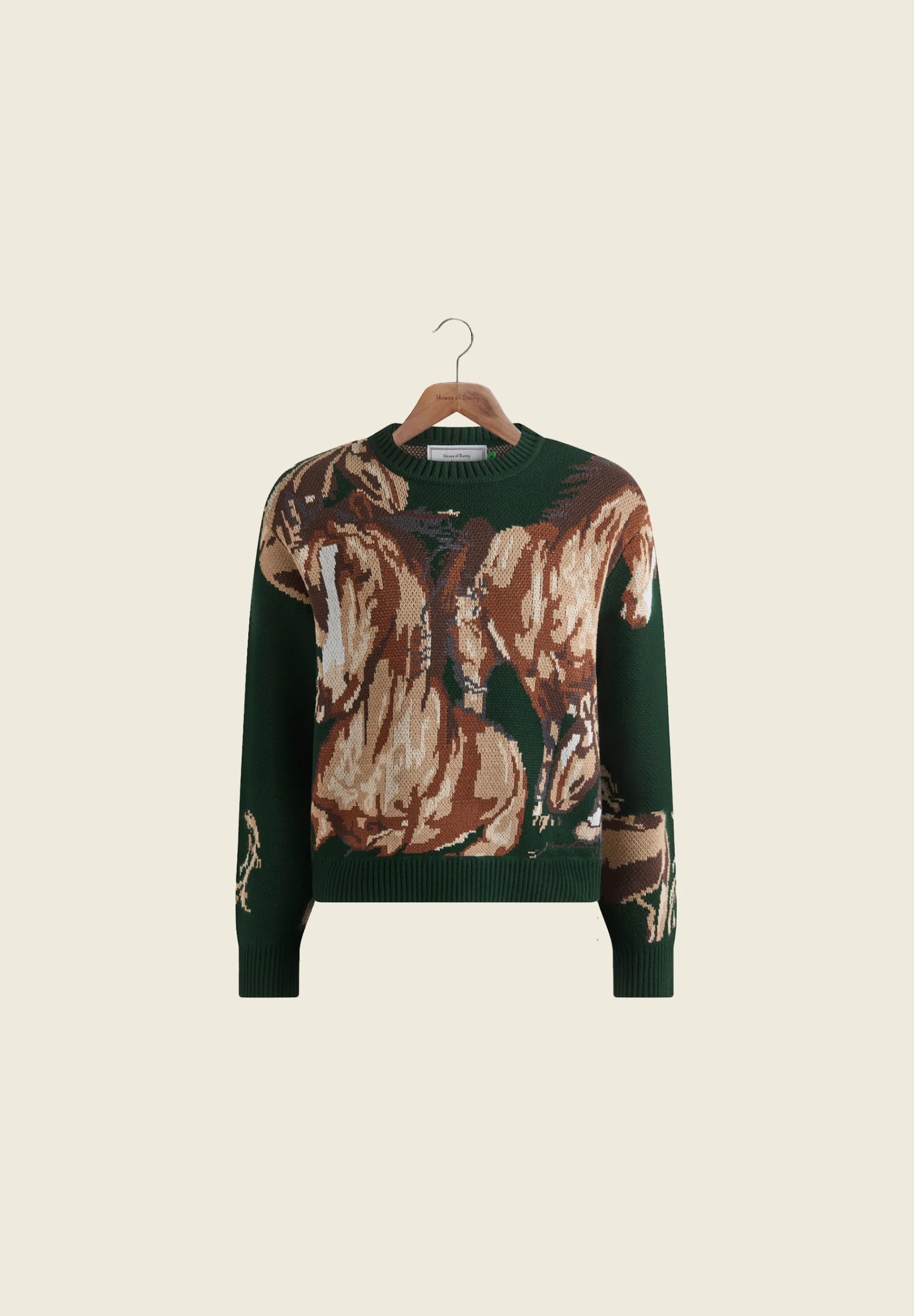 Wild Horses Jumper - Emerald Green