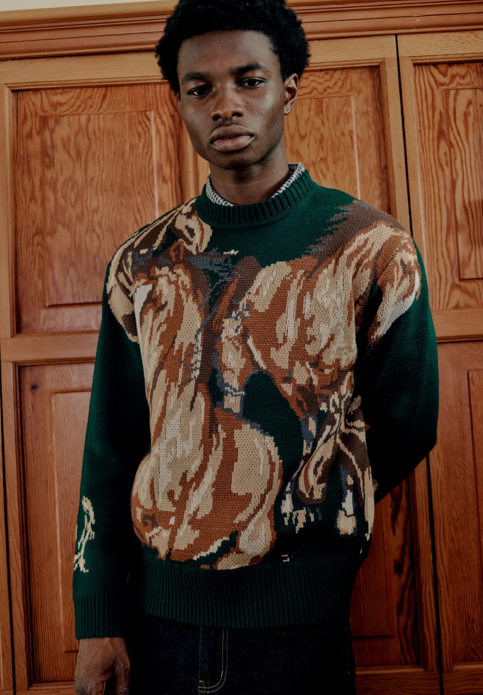 Wild Horses Jumper - Emerald Green