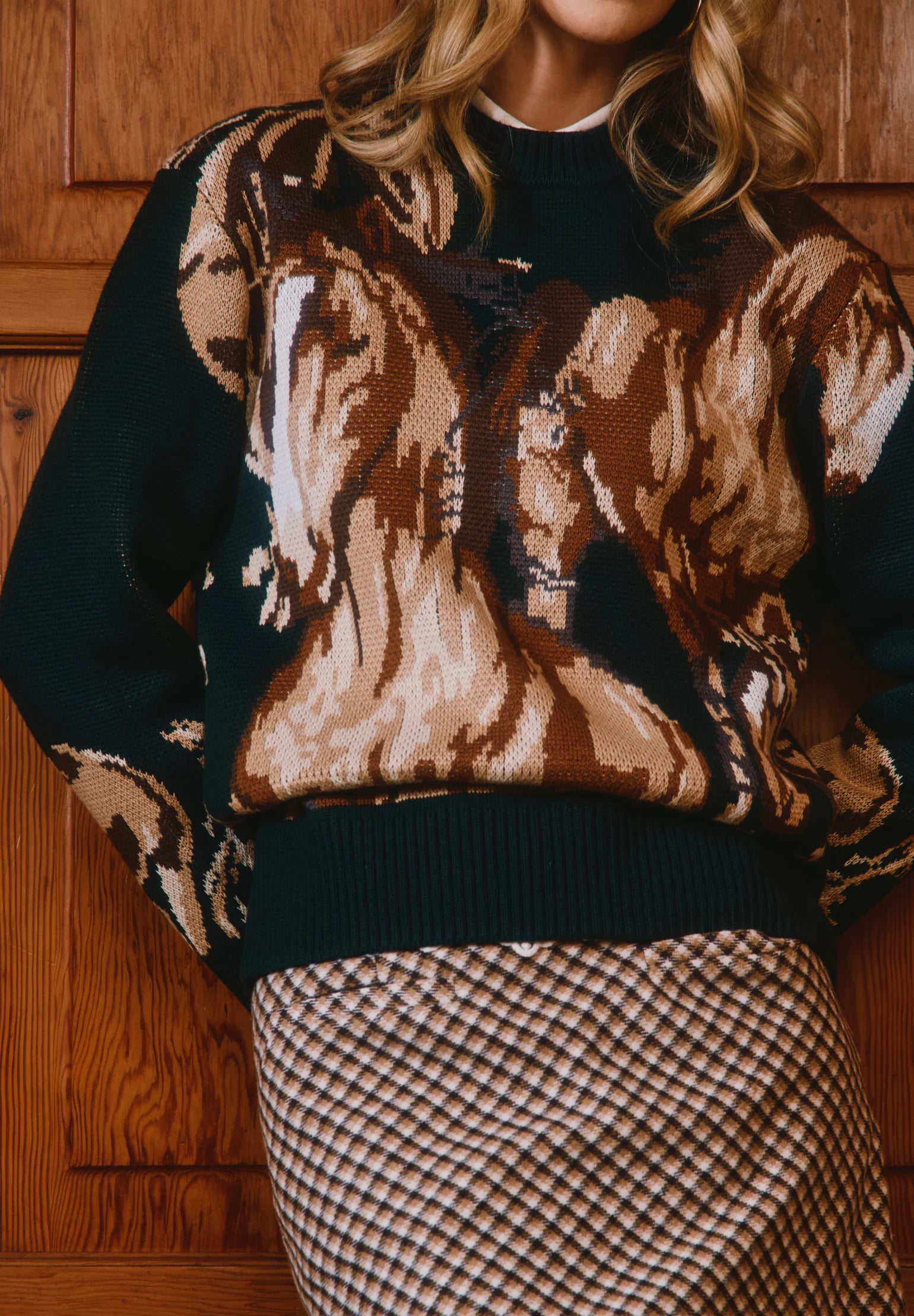 Wild Horses Jumper - Emerald Green