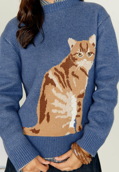 The Ginger Cat Crew - Mid Blue