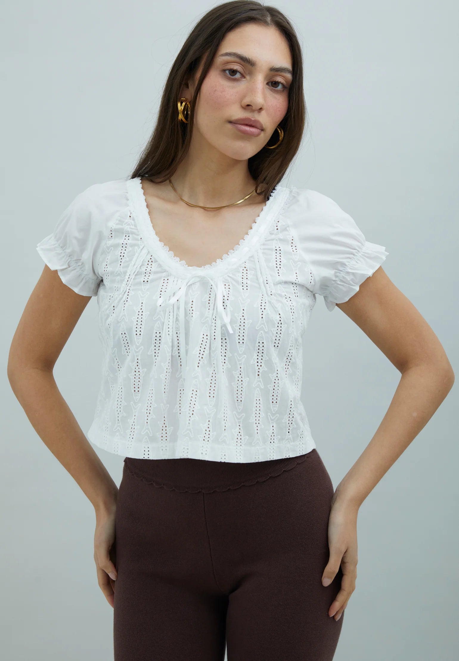 Sea Breeze Cotton Top - Ivory