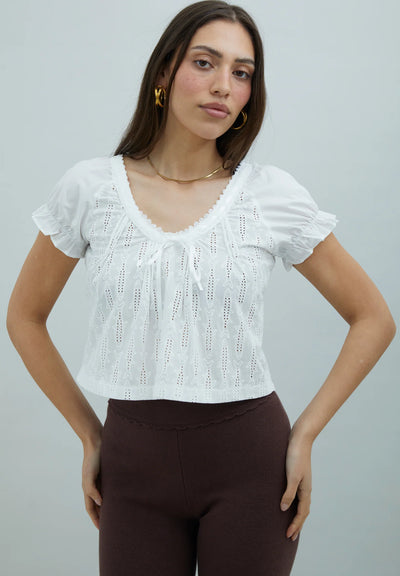 Sea Breeze Cotton Top - Ivory
