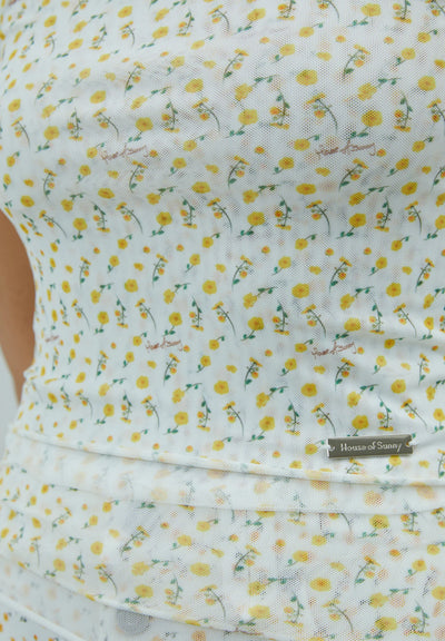 Double Layer Mesh Vest - Buttercup