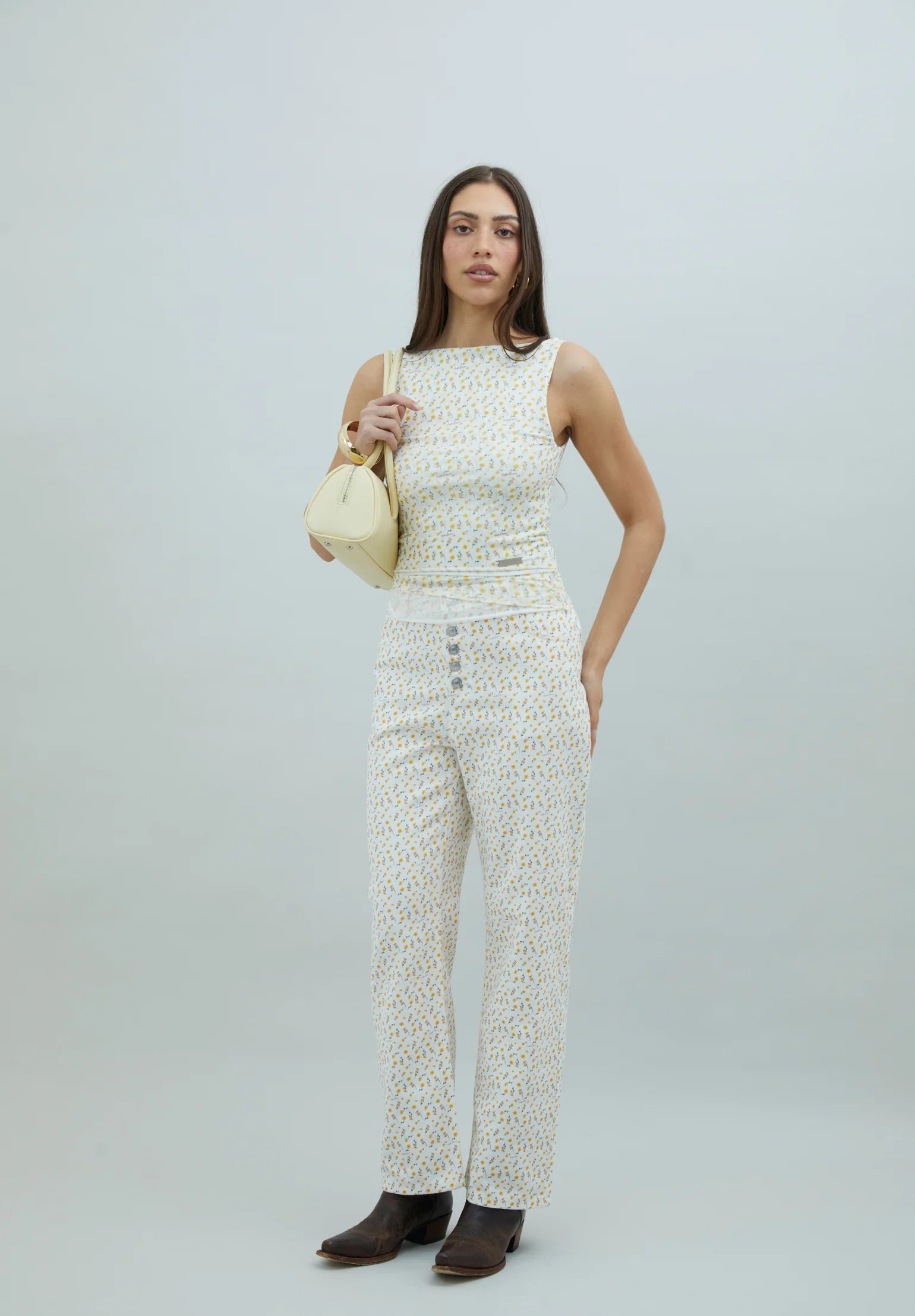 Double Layer Mesh Vest - Buttercup